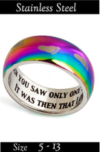 Load image into Gallery viewer, FOOTPRINTS Prayer Rainbow Finish