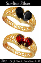 Load image into Gallery viewer, BROKEN HEART Gold Over Sterling Silver Ring