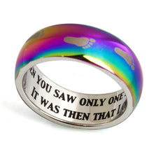 Load image into Gallery viewer, FOOTPRINTS Prayer Rainbow Finish