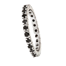 Load image into Gallery viewer, WIDOWS 3rd RING Sterling Silver Eternity Band