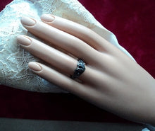 Load image into Gallery viewer, BROKEN HEART Gunmetal PLATED Ring