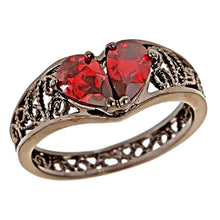 Load image into Gallery viewer, BROKEN HEART Gunmetal PLATED Ring