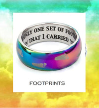 Load image into Gallery viewer, FOOTPRINTS Prayer Rainbow Finish