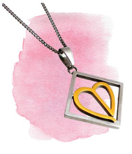 Load image into Gallery viewer, BROKEN HEART Stainless Steel Reversible Pendant