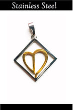 Load image into Gallery viewer, BROKEN HEART Stainless Steel Reversible Pendant