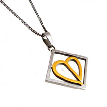 Load image into Gallery viewer, BROKEN HEART  Stainless Steel Reversible Pendant
